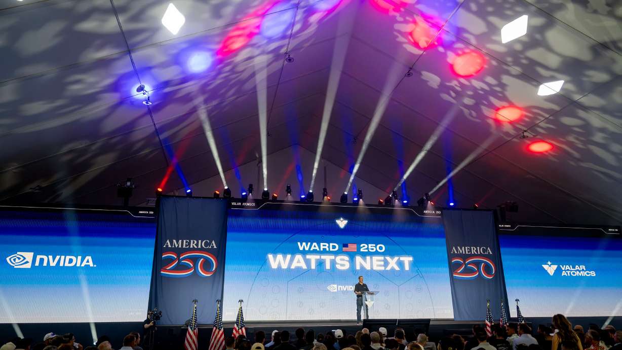 Valar Atomics and Nvidia celebrate a milestone in atomic energy and artificial intelligence at a large party gathering at the Orangeville site on Wednesday, July 1, 2026.