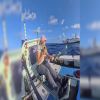Kelsey Pfendler during her solo Pacific rowing journey