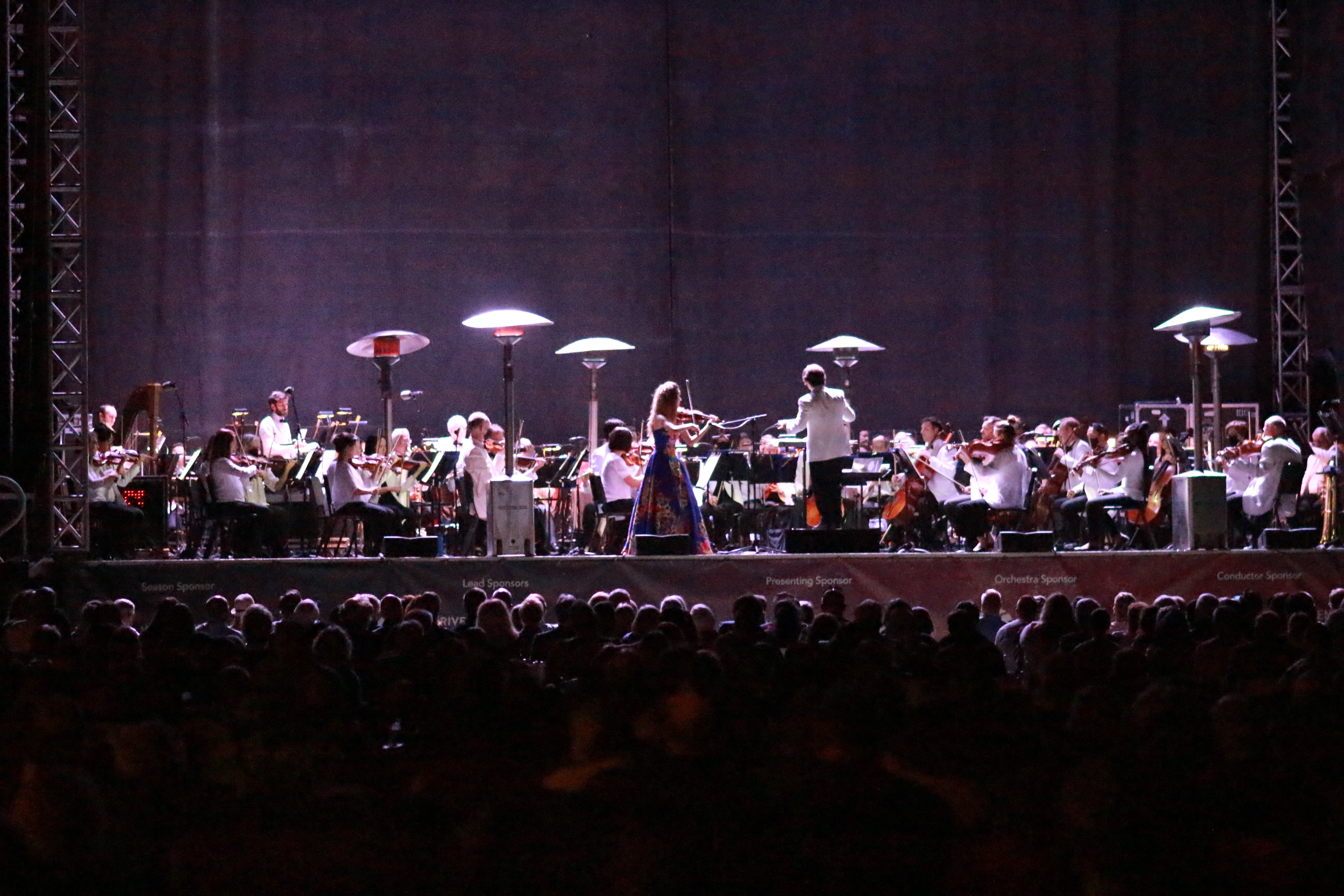 Aubree Oliverson performs on the violin with the Utah Symphony in 2021.