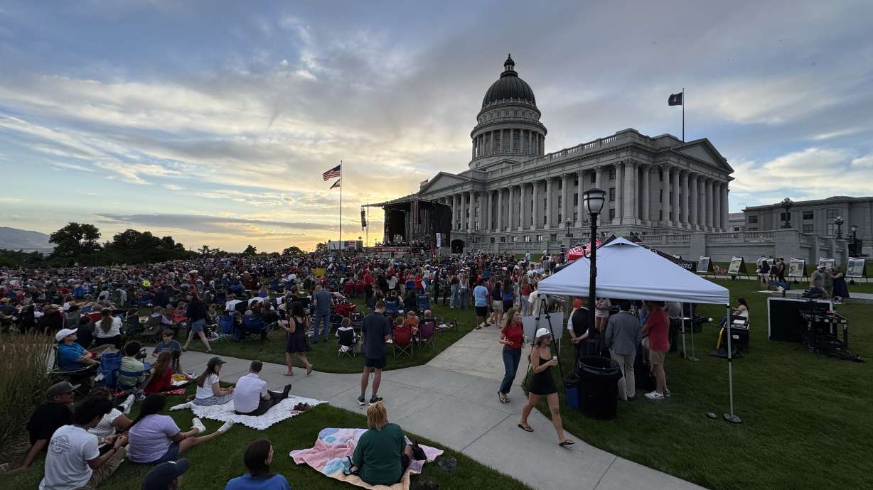 Thousands gather at the Utah State Capitol for a concert celebrating America 250.
