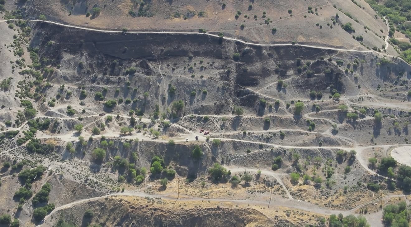 A fire was started by fireworks on Saturday in Provo.