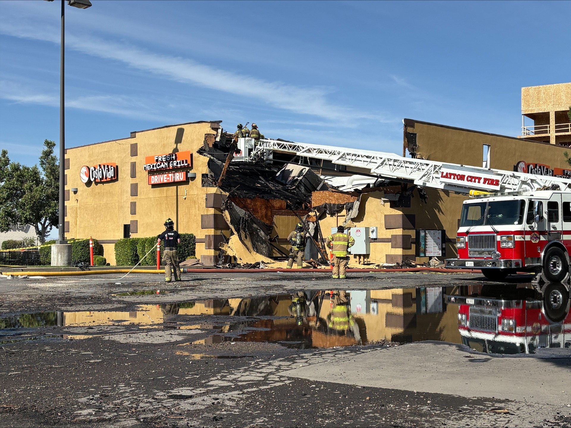 Costa Vida restaurant in Layton damaged by fire