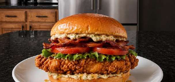 The Ultimate Hot Honey Crispy Chicken BLT