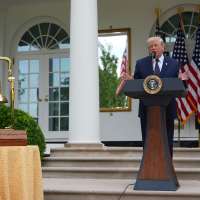 Trump says he's building a White House helipad for a new, more powerful Marine One