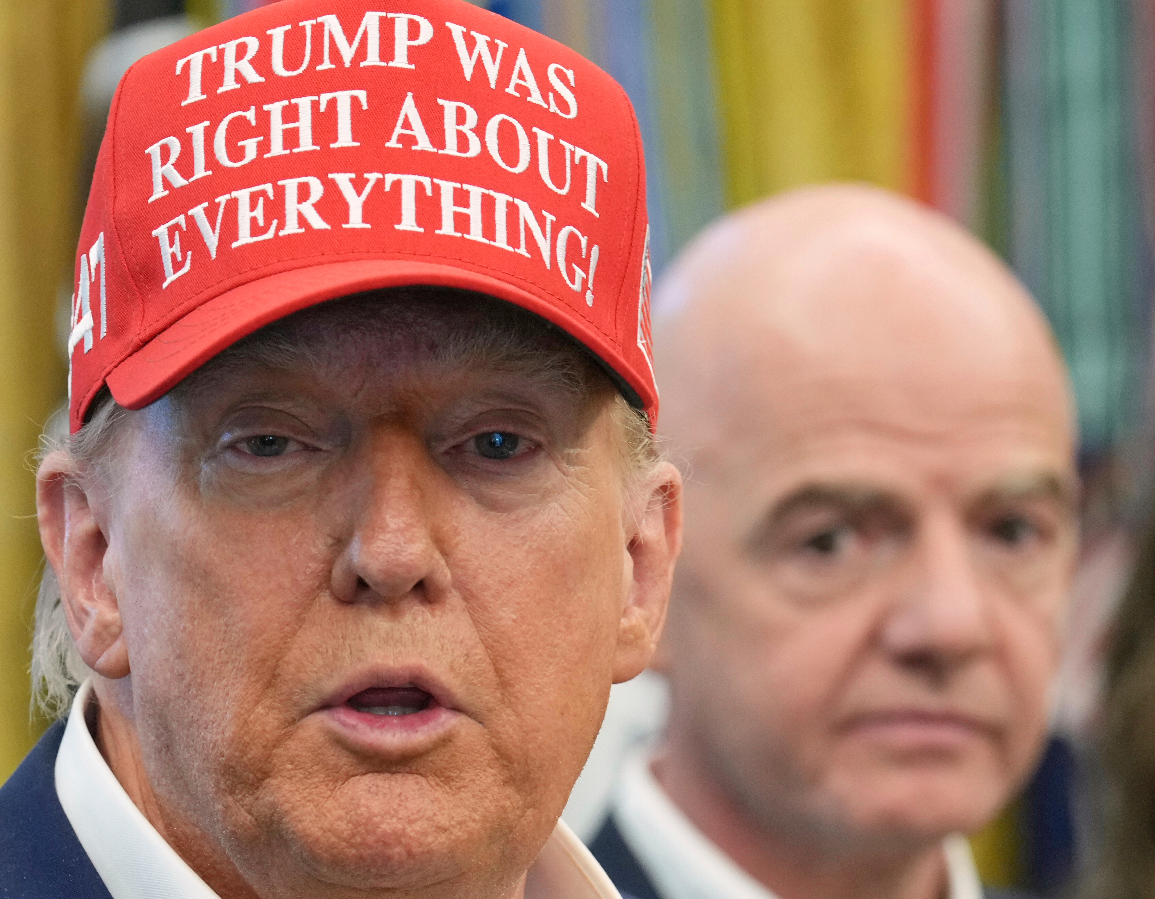 Red card furor puts Trump and Infantino's relationship under the spotlight again
