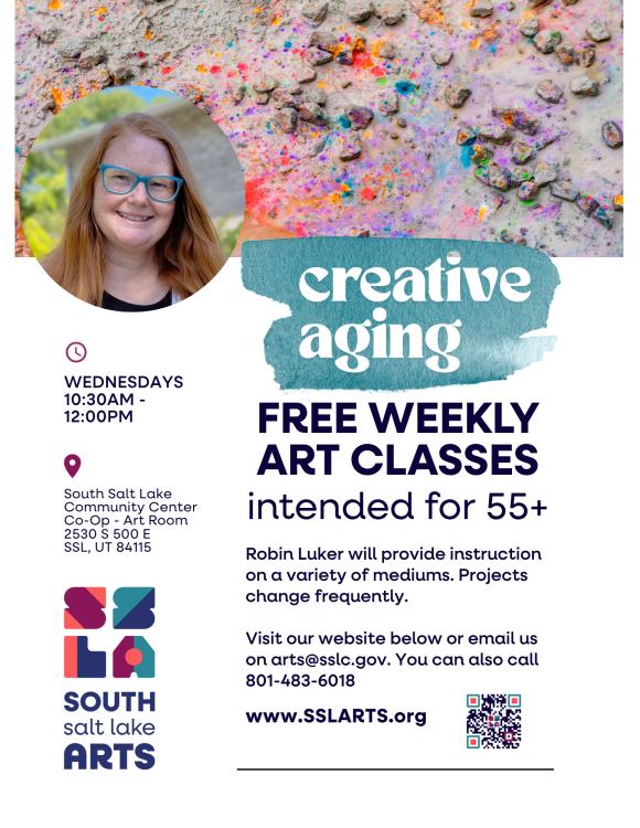South Salt Lake Creative Aging Art Class - intended for 55+