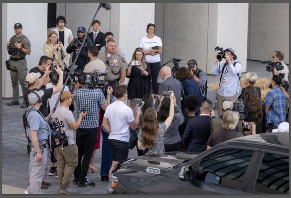 Charlie Kirk's parents, Robert and Kathryn Kirk, arrive at 4th District Courthouse on Monday for day one of Tyler Robinson's preliminary hearing.