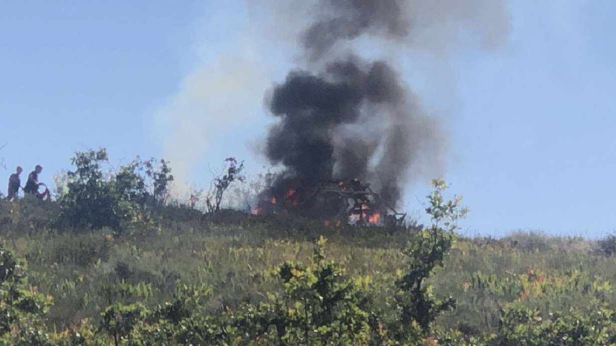 Two 12-year-old boys are being called heroes after stopping the spread of wildfire when an ATV went up in flames near Kolob Reservoir on July 1.