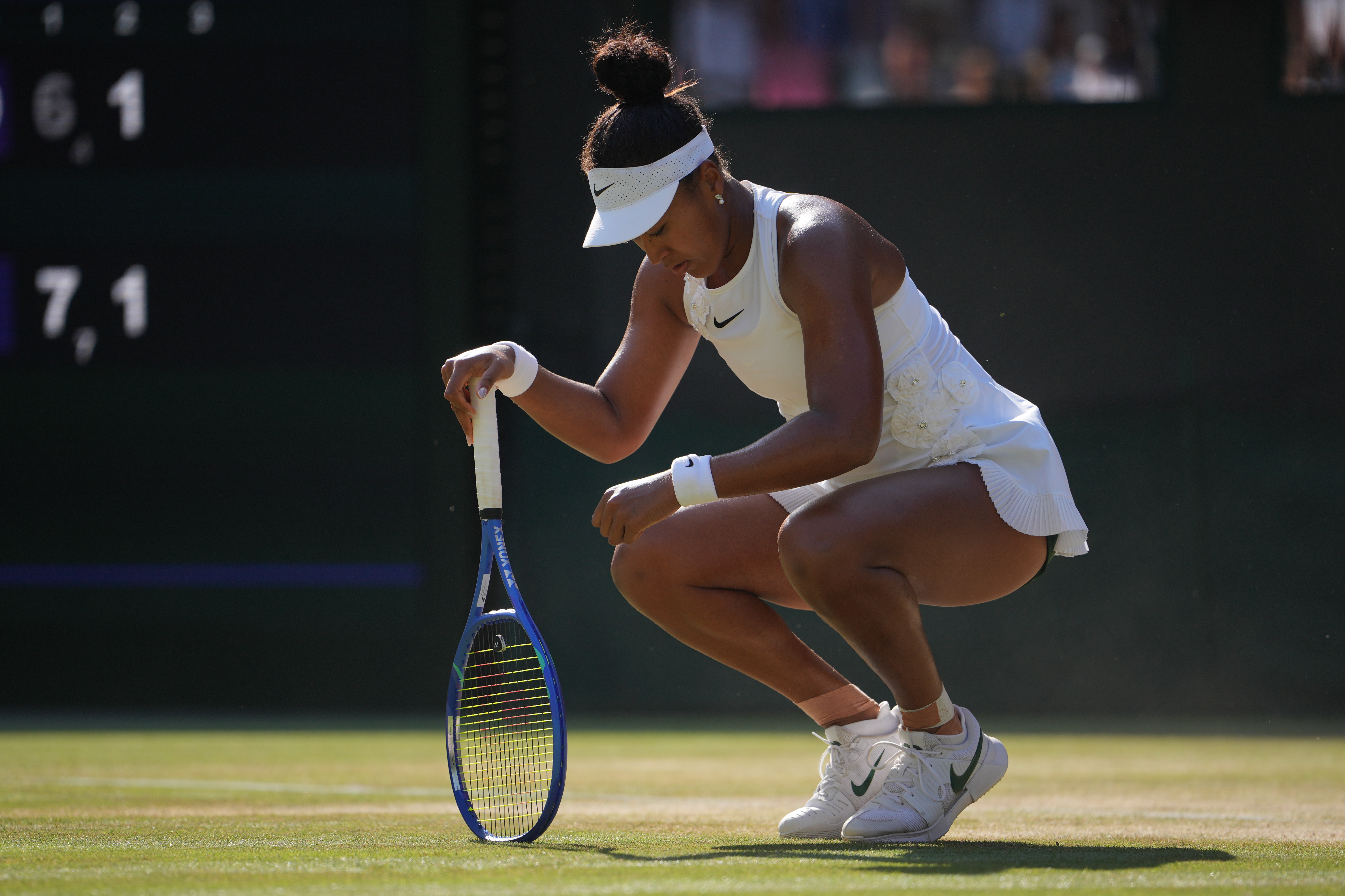 Naomi Osaka laments sore feet and 'getting old' after Wimbledon quarterfinal loss