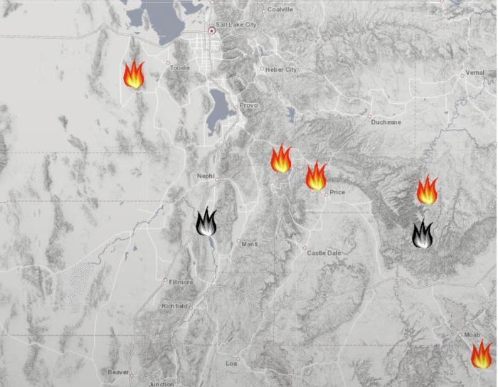 Utah Active Wildfires