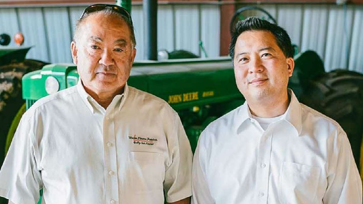 Albert and Bryan Wada. Their family moved from California to eastern Idaho in 1943 to start a farm on 160 acres of rented ground. Today, it's "one of America's largest grower-shippers of fresh potatoes, onions and sweet potatoes."