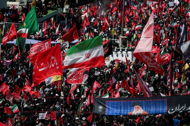Iran says it hits US military targets in Gulf, prepares to bury slain leader