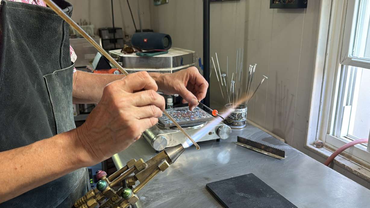 'Miniature worlds in glass': Bountiful glass artist is building community through creating