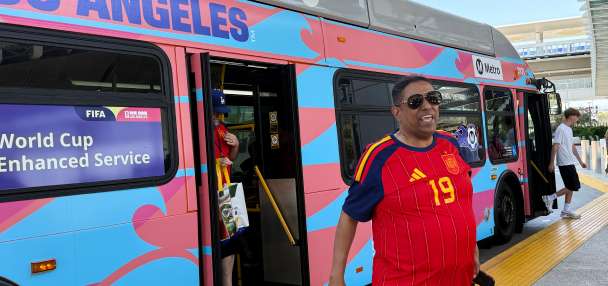 LA uses World Cup to show off upgraded public transit and test plans to hold car-free Olympics