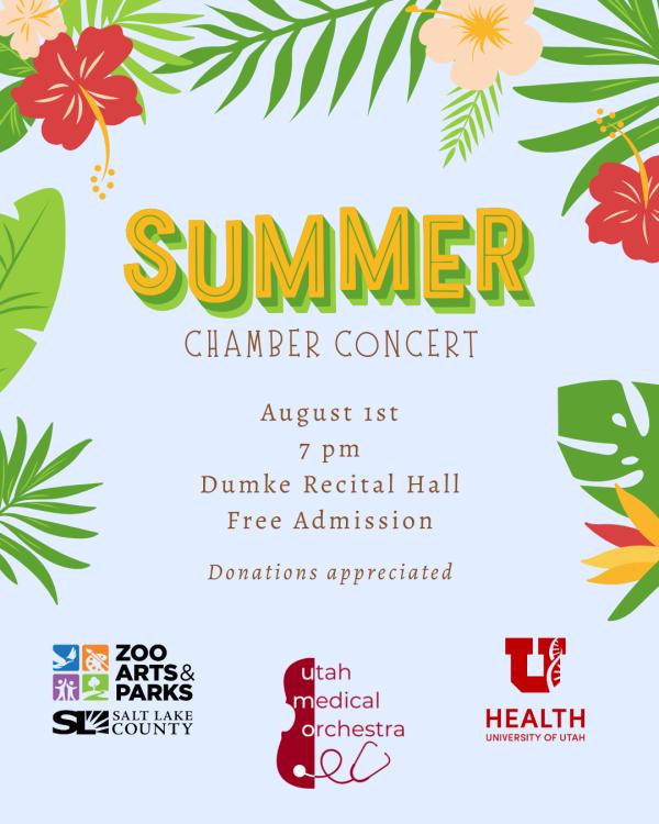 Utah Medical Orchestra Summer Chamber Music Concert