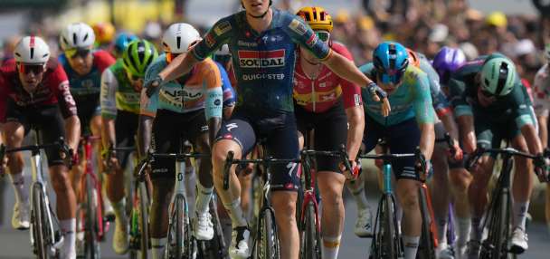 Belgian rider Merlier wins stage 7 as Tour favorite Pogacar keeps the yellow jersey