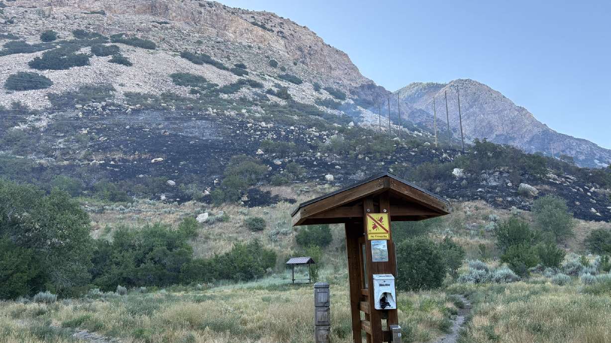 The Mountain Road Fire closed the East Bench Trail system after spreading to 18 acres early Saturday morning.