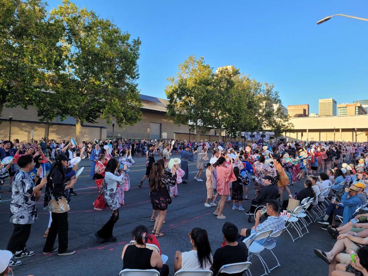 Hundreds of dancers took to the street in Japantown in Salt Lake City to celebrate the 90th annual Obon Festival on Saturday.