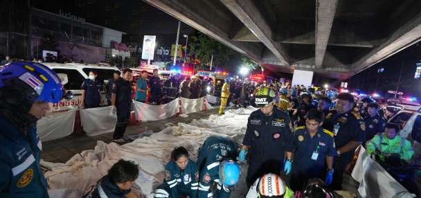 Fire breaks out at a pub in Bangkok, killing at least 27 people, officials say