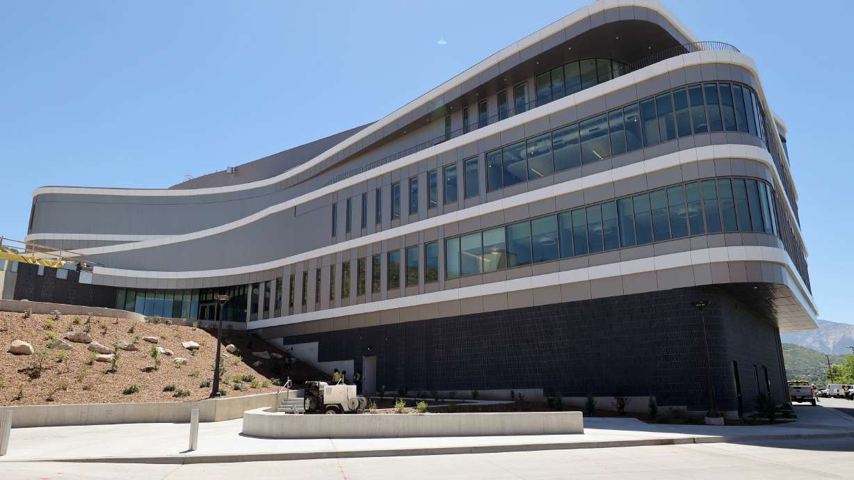 The future Utah Mental Health Translational Research Building is under construction at the University of Utah Huntsman Mental Health Institute in Salt Lake City on June 18.
