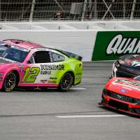 Ryan Blaney wins 3-wide battle on final lap of overtime in NASCAR Cup race in Atlanta