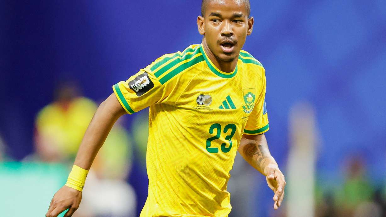 South Africa's Jayden Adams during the World Cup Group A soccer match between Czechia and South Africa in Atlanta, June 18.