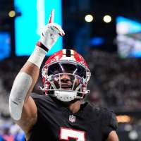 Bijan Robinson of the Falcons is voted as the top running back in the NFL by an AP panel