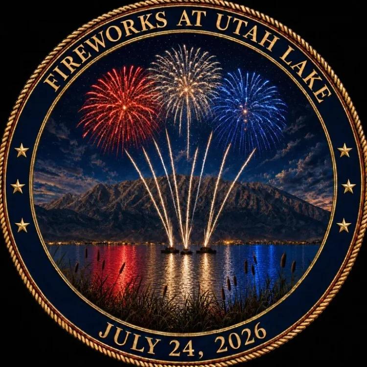 Fireworks at Utah Lake