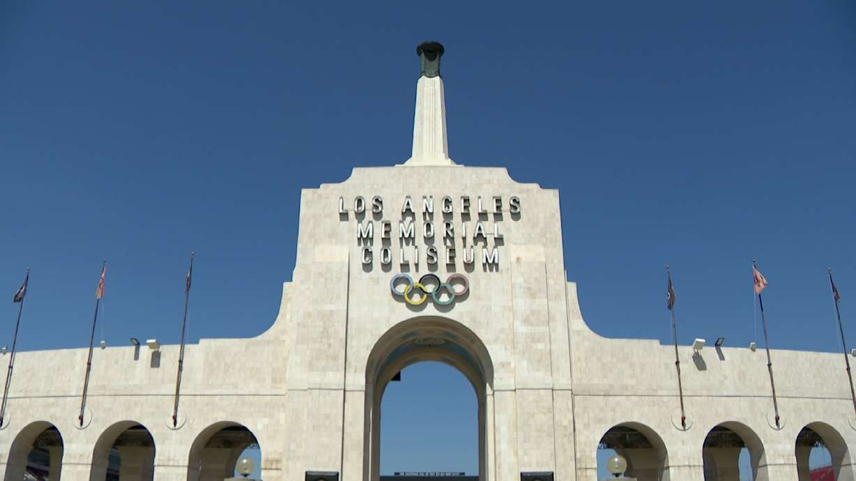 The Los Angeles Memorial Coliseum is pictured on Tuesday. More than a century after it opened, the Coliseum is preparing to make history once again.