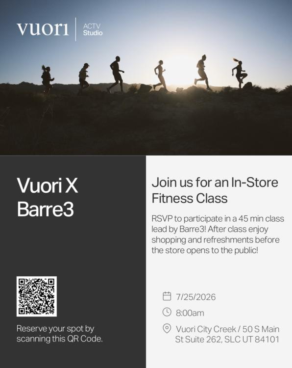 Vuori City Creek X Barre3