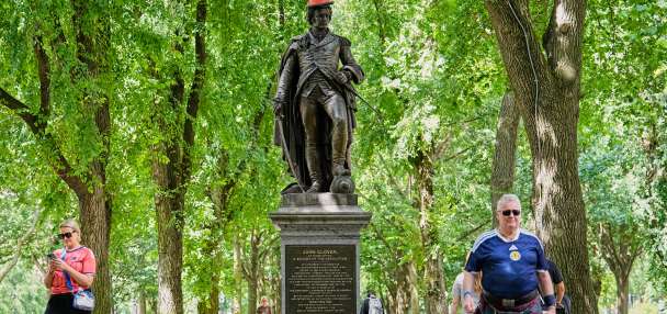 Scottish traffic cone gets dignitary's welcome in Boston after World Cup friendship