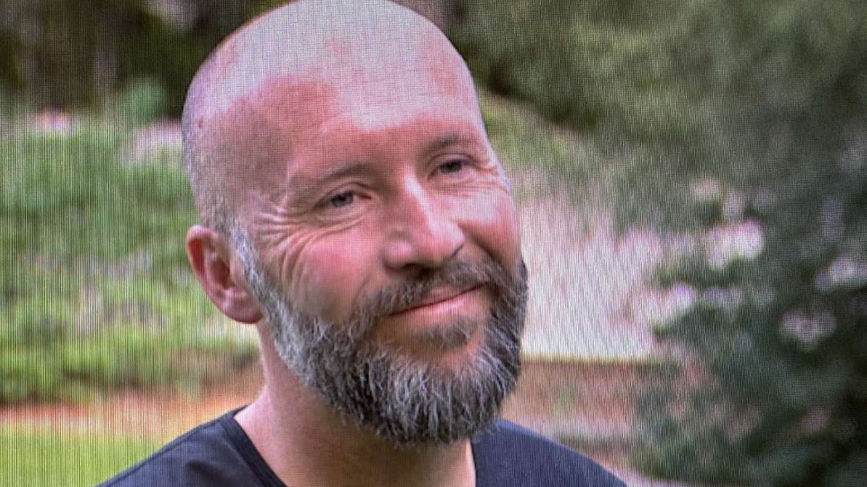 Dan Taylor during an interview with KSL on Tuesday. After helping apply tourniquets to a woman who lost both legs in a boating accident at Bear Lake, Taylor said he was grateful he happened to be in the right place at the right time.