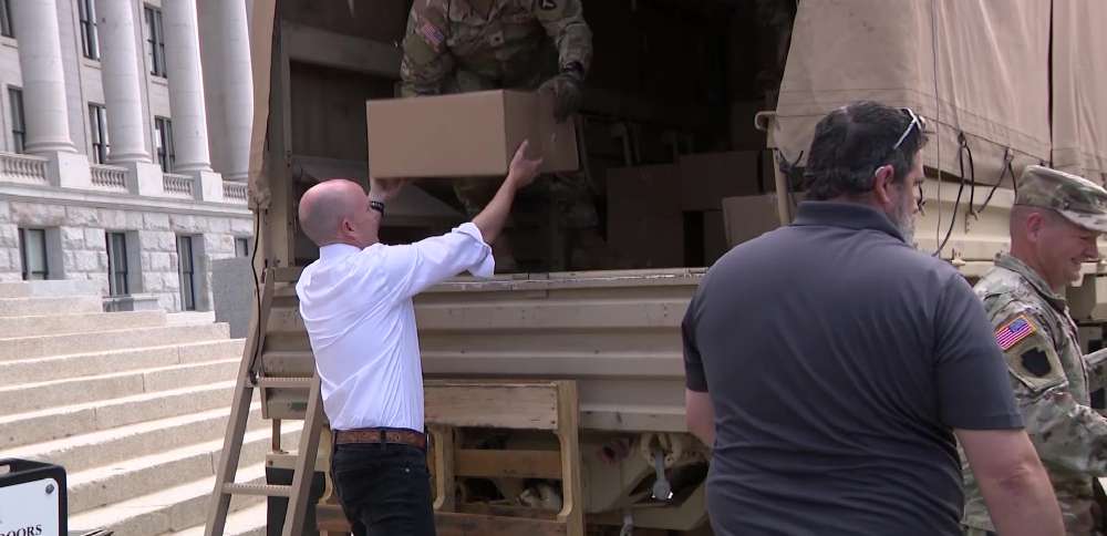 Utah leaders donate care packages to deployed troops' families