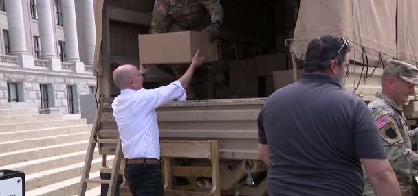 Utah leaders donate care packages to deployed troops' families