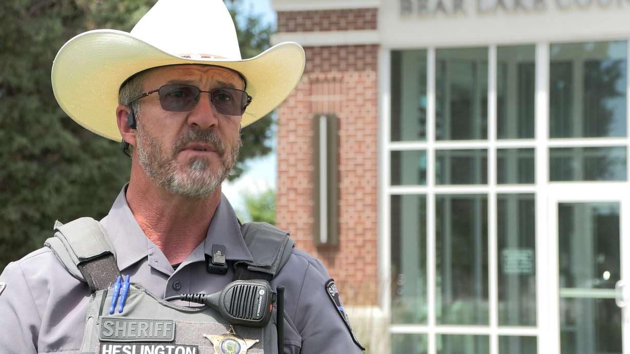 Bear Lake County Sheriff Bart Heslington is pictured in Paris, Idaho, on Wednesday.