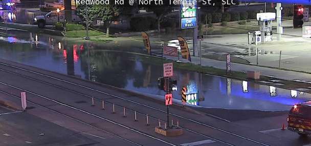 Section of North Temple closed as crews respond to flooding