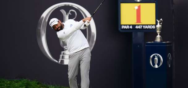 British Open: Baldwin hits 'terrifying' opening shot after missing World Cup semi due to early start