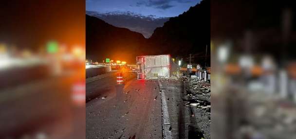 Semitruck driver dies after crash on I-84