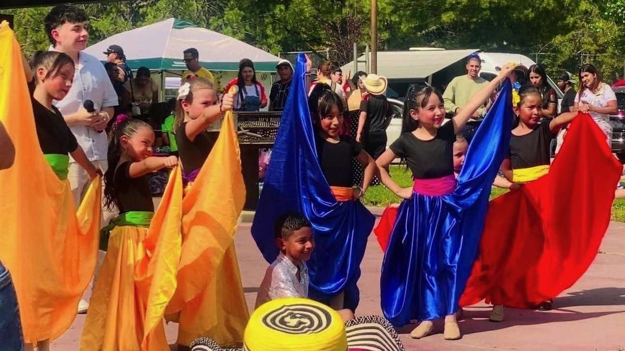 The Peruvian and Colombian communities in Utah are hosting separate cultural events on Saturday, July 18, to mark the nations' independence from Spain. The July 19, 2025, photo shows the Colombian celebration last year in Salt Lake City.