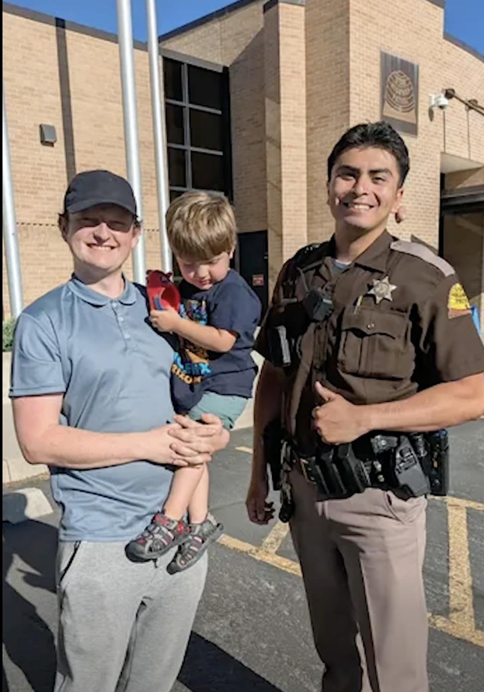 Heartwarming reunion: UHP returns lost Spider-Man shoe to toddler