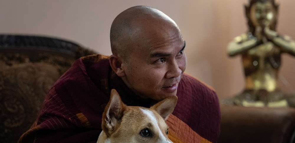 How a 2,300-mile Walk for Peace thrust a Texas monk and his rescue dog into the spotlight