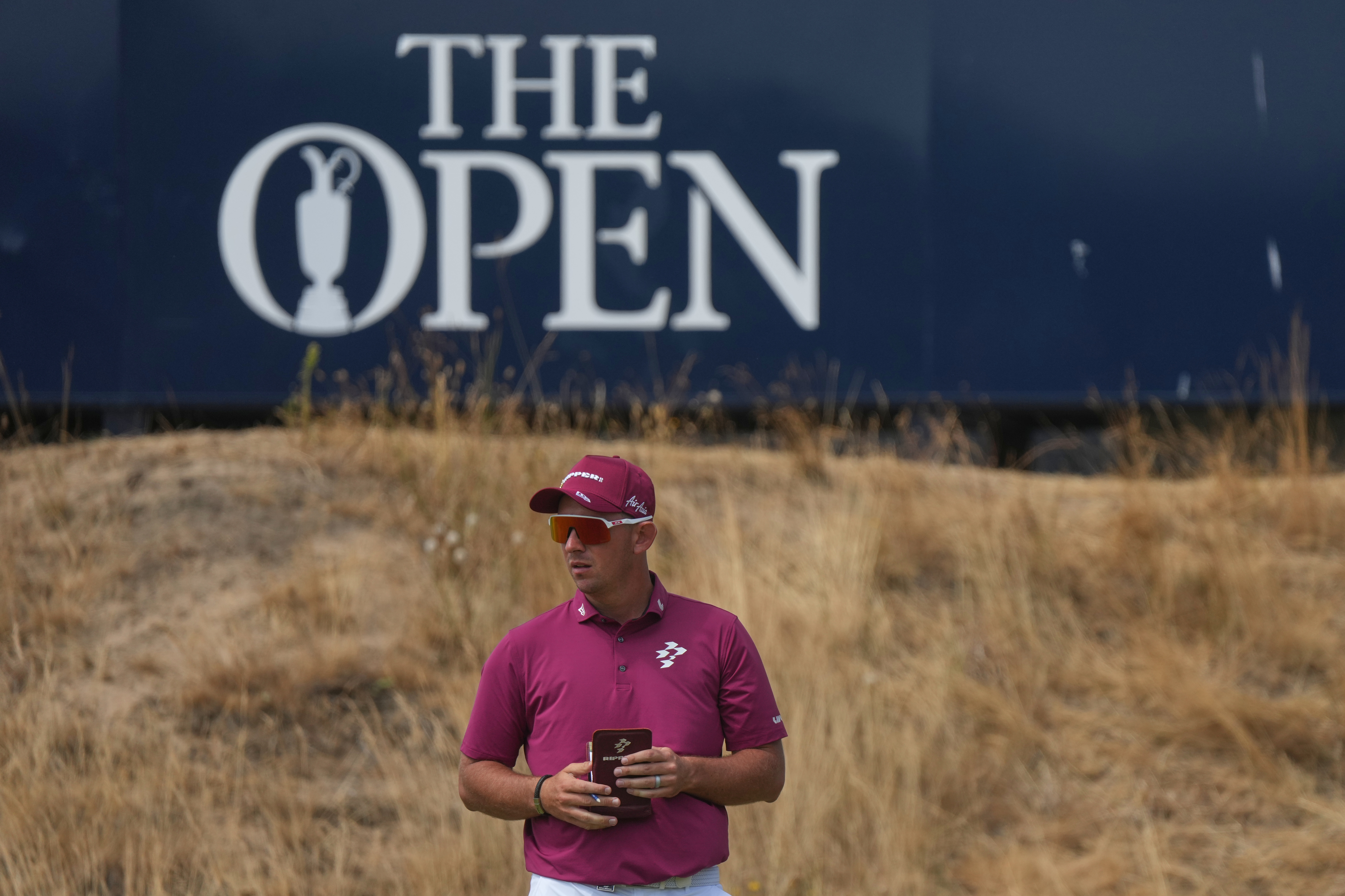Lucas Herbert of Australia waits to play on the 15th green during the second day of the British Open Golf championships at Royal Birkdale golf club, in Southport, England, Friday, July 17, 2026. 