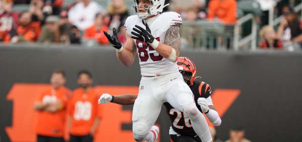 Trey McBride is voted the NFL's top tight end by an AP panel