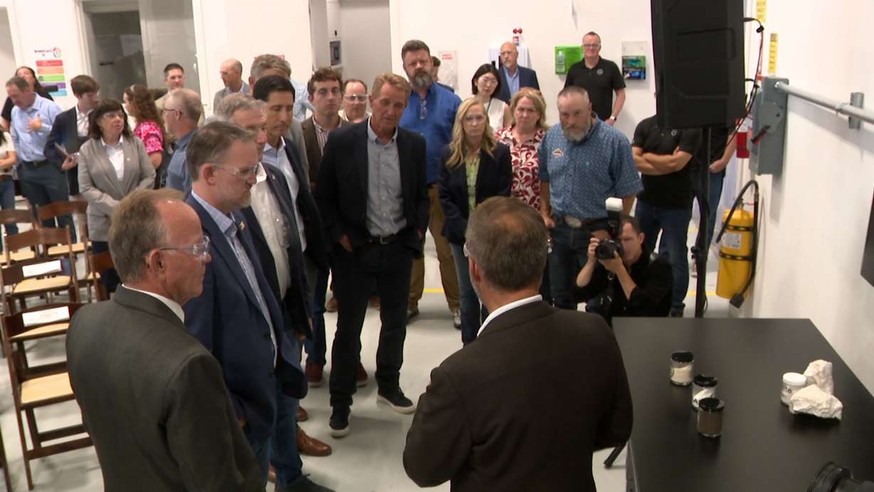 U.S. Trade Representative Jamieson Greer toured Ionic Mineral Technologies on Friday as part of a two-day visit across the state hosted by World Trade Center Utah. Ionic is getting attention from the Trump administration thanks to a major discovery in the mountains of Utah County.