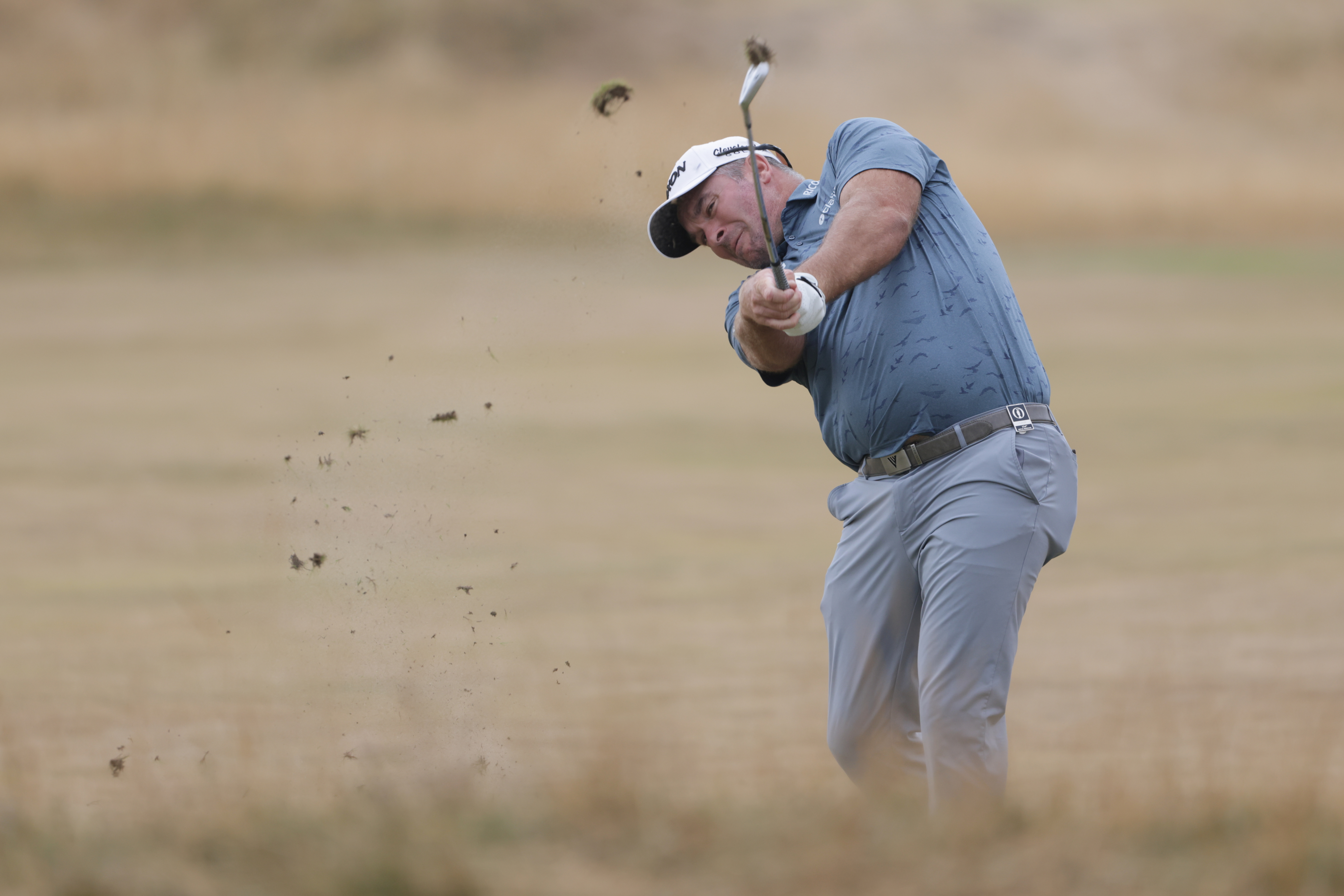 Ryan Fox of New Zealand plays a shot from the 11th fairway during the third day of the British Open Golf championships at Royal Birkdale golf club, in Southport, England, Saturday, July 18, 2026. 