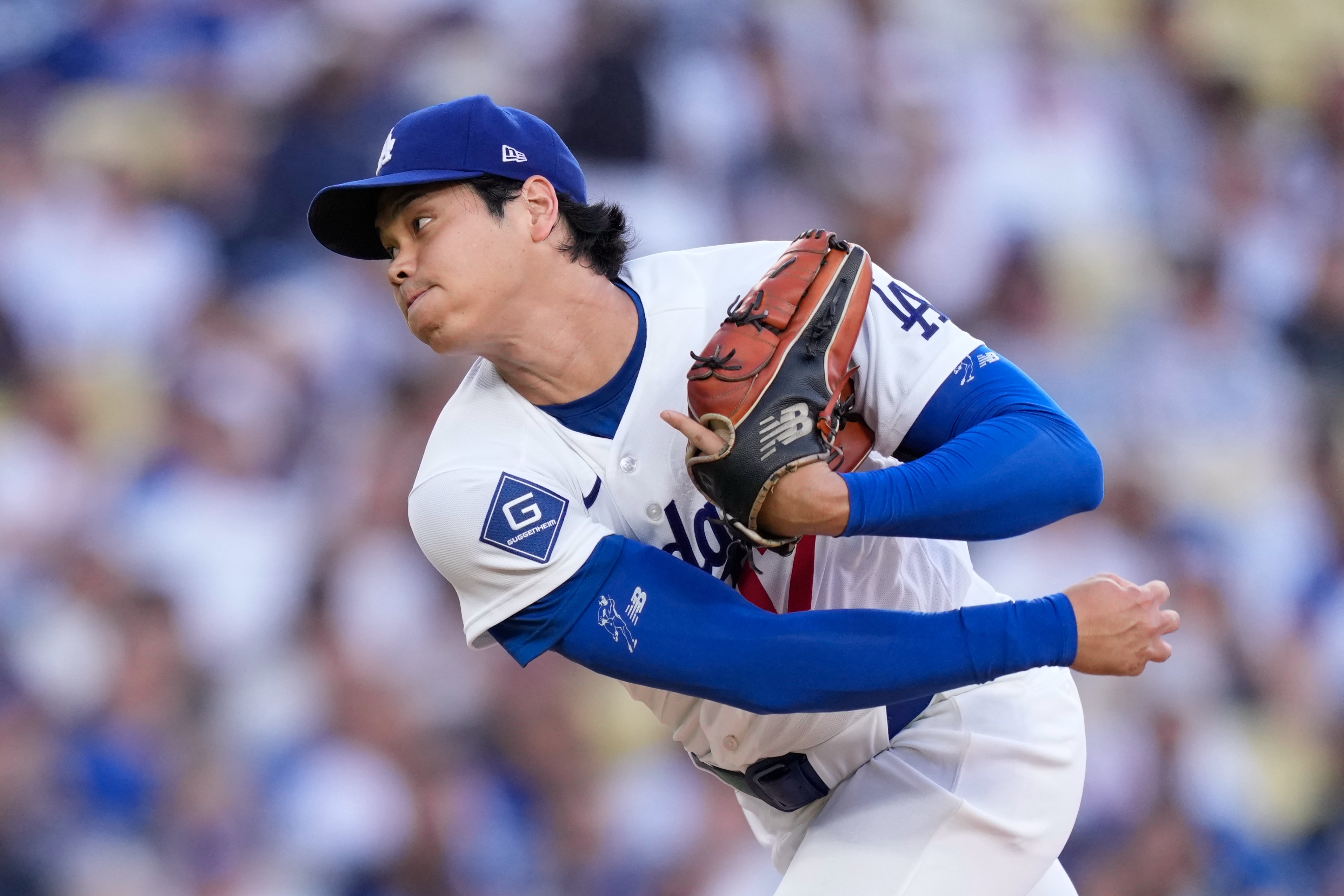 Dodgers two-way star Shohei Ohtani won't pitch for 'some time' because of left knee irritation