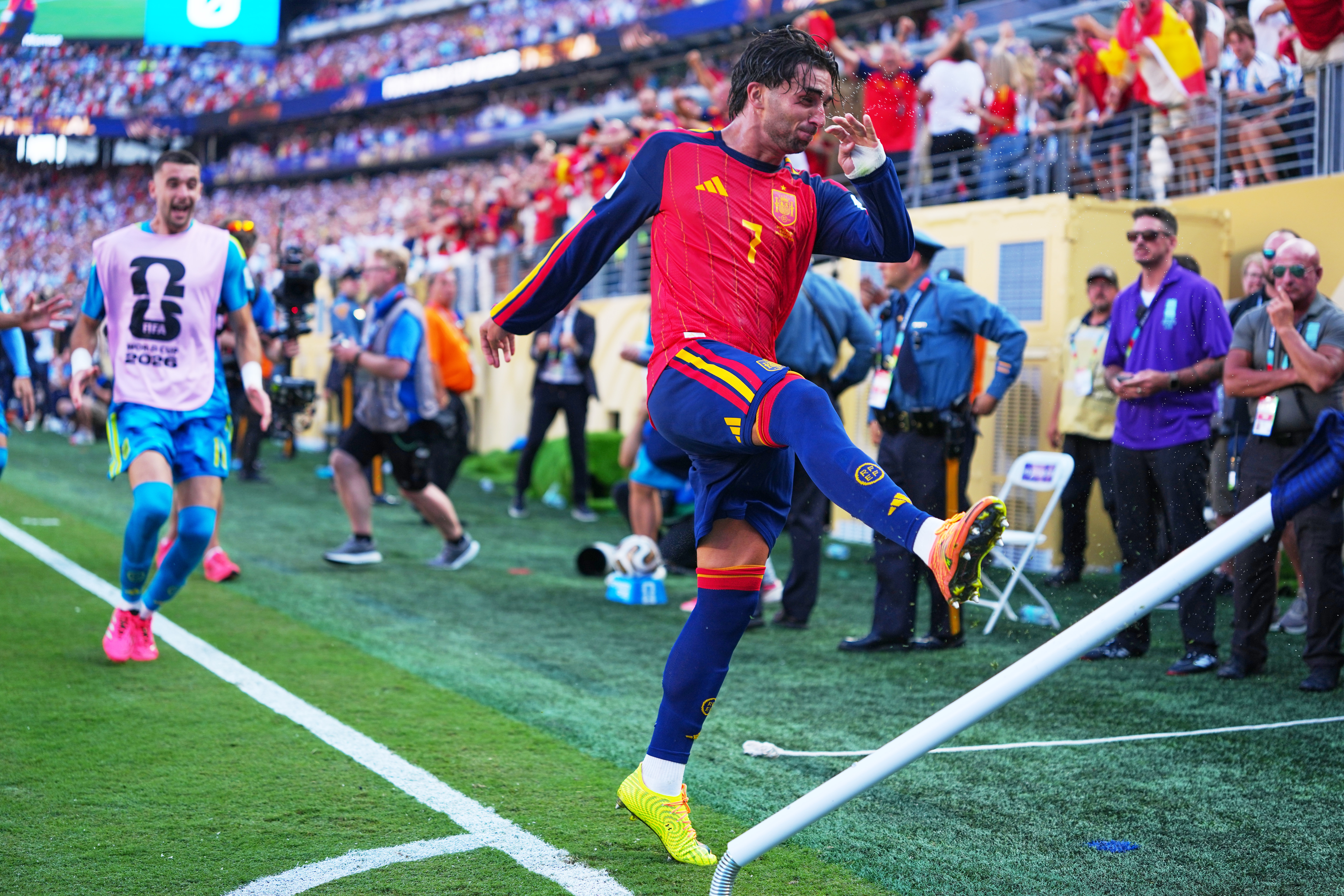 Spain wins the World Cup by beating Argentina 1-0 on Ferran Torres' goal in extra time