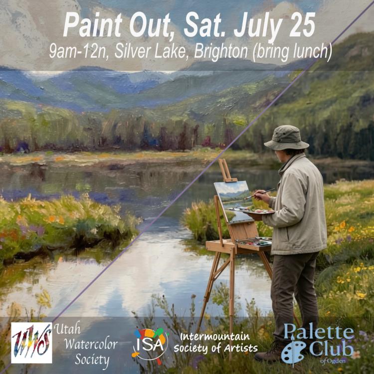 Plein Air with Utah Watercolor Society, Intermountain Society of Artists, and the Palette Club