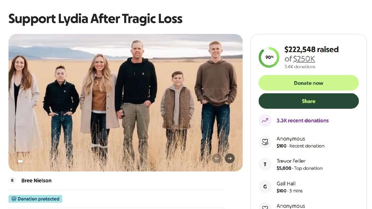 Donations pour in for woman who lost five family members in southern Utah flash flood