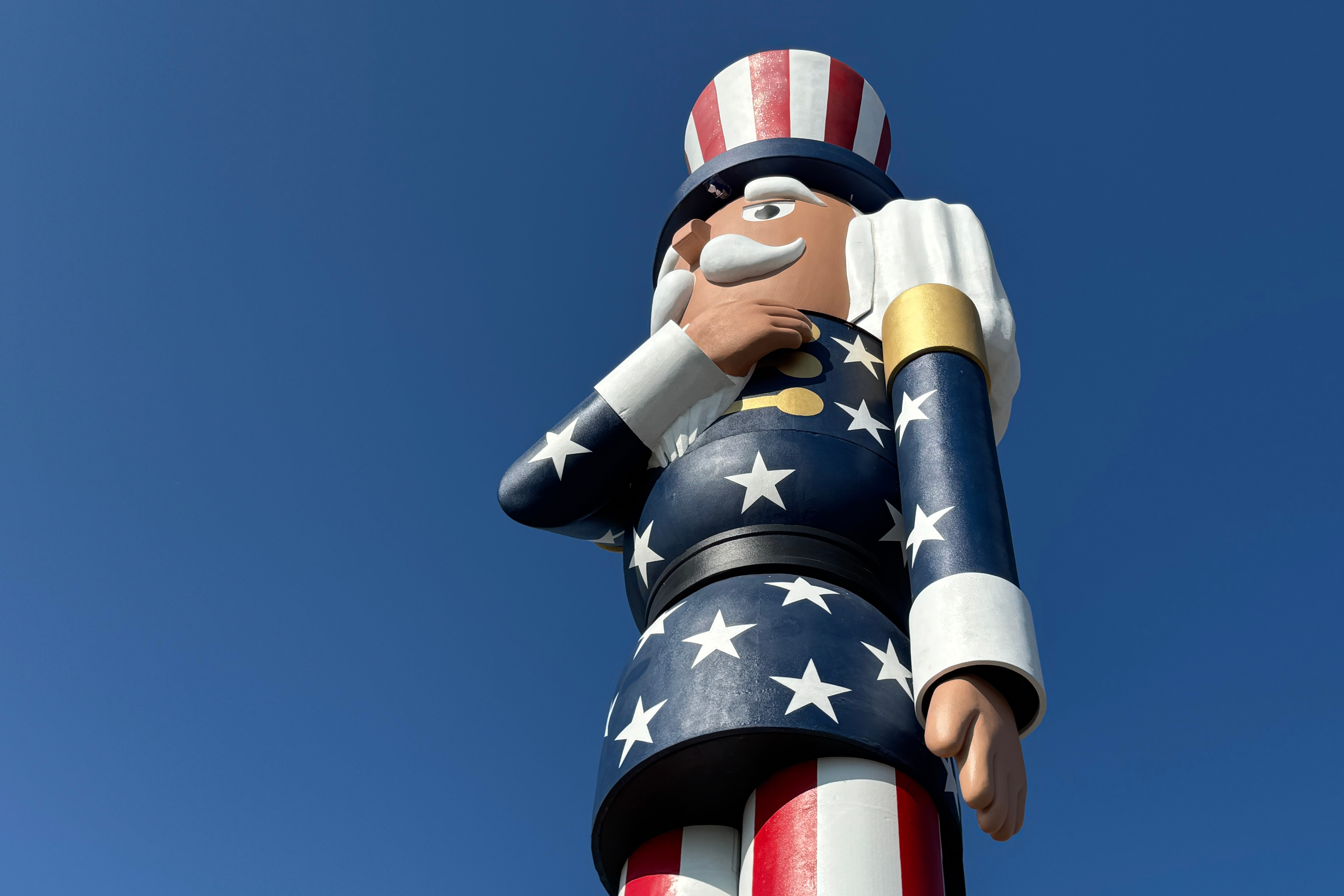 A Minnesota town now boasts the world's tallest nutcracker. Its pieces were crafted in Utah